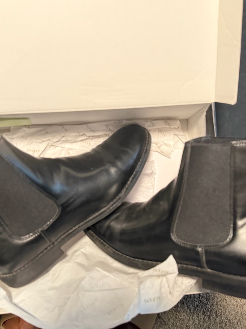Alfani Black Chelsea Ankle Boots for Men - Picture 2 of 3